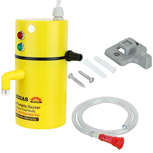 Image of Instant Electric Water Geyser || ABS Body- Shock Proof || Electric Saving|| 24months replacement Warranty (Yellow)