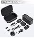 Fututech Aufbewahrungstasche für DJI Mic, Transporttasche, Schutzhülle für Mikrofon, Handtasche, Zubehör, Koffer, kratzfest, grau, Minimalistisch