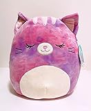  Kellytoy Squishmallows Coussin en peluche à clipser pour sac à dos Motif chat Violet 8,9 cm