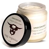TAGG ORGANICS Whipped Tallow Cream for Skin - 100% Organic & Chemical-Free - Deep, Long-Lasting Hydration & Nourishment for Dry & Sensitive Skin (Unscented 4oz)