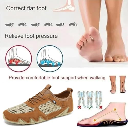 Nevova Shoes for Men and Women, Nevoldeck Orthopedic Footwear Barefoot Shoes, Unisex Mesh Hiking Non-slip Sneakers3