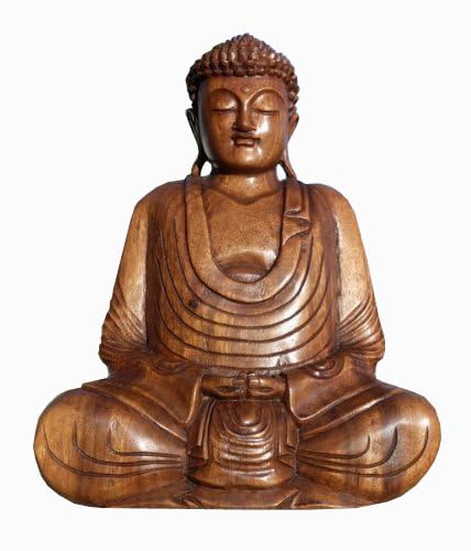 Wogeka Super schöner 40 cm Buddha Meditation Holz Budda Feng...