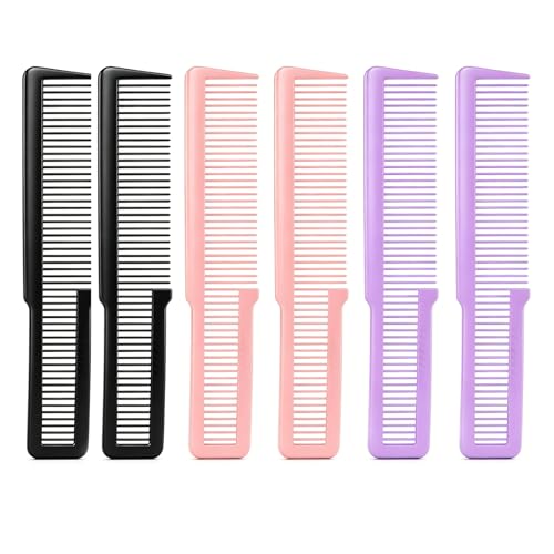 6 Peines para Corte de Cabello Multiusos en Plástico miniatura 1