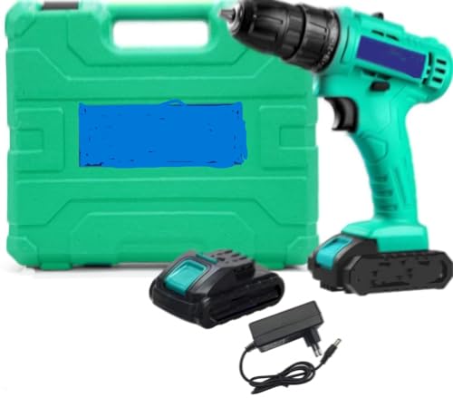 Image of HELLARO 21V Cordless Drill Machine cum Screwdriver | Two 1.5Ah Li-Ion Batteries | Torque 25+1 | 2 Speed Driver | Handheld Drills (Cordless Drill, 2battery & Charger with accessories)