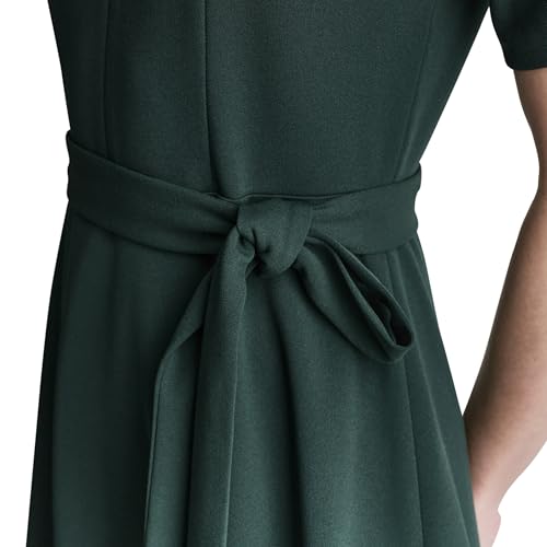 Image of DKNY Women's Jewel Neck Scuba Crepe Dress
