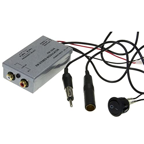 Modulateur FM universel double adaptateur antenne avec câblage audio Cinch - 5