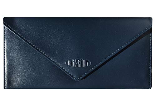 Image of Big Skinny Women's Slimvelope Leather Tri-Fold Checkbook Slim Wallet, Holds Up to 40 Cards