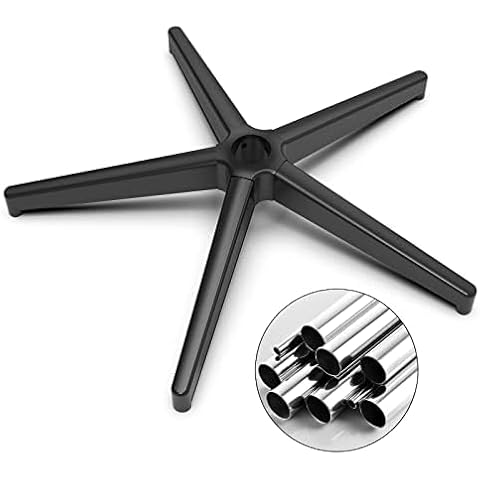 Heavy Duty Desk Chair Base Replacement 2200Lbs,Office Chair Base Replacement-Universal Gas Cylinder and Caster Sockets 28" (Black with Gloves) Cover