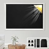 HOMEIDEAS Full Portable Travel Blackout Curtains, W50 X L78 No Drill Window Cover Temporary Blackout Blinds with Suction Cups for Nursery, Touring Car, Office, RV