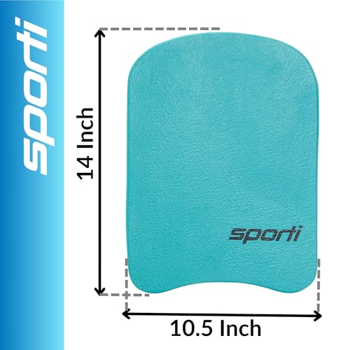 Sporti Junior Kickboard for Swim Training Lesson, Swimming Kick Board for Kid, Water Board for Junior, Swimming Training Aid - Aqua