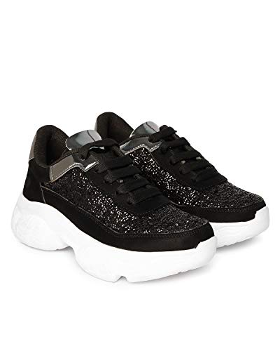 Image of Vendoz Women Casual High Heel Sneakers I Cushioned Insole I All Day Comfortable I Lightweight and Stylish Shoes for Girls CNV6015