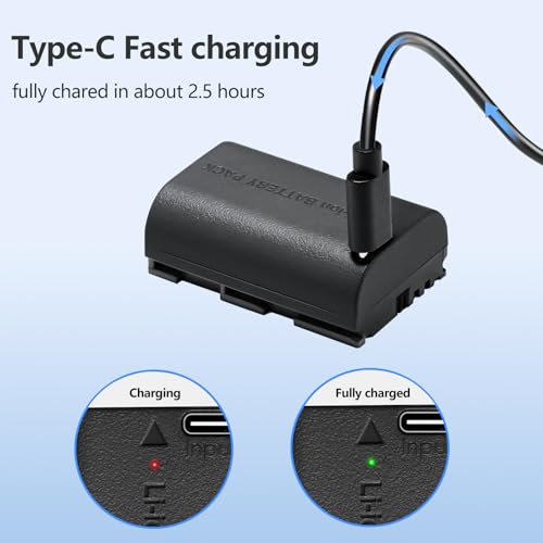 Batería LP-E6NH tipo C que soluciona la falta de energía en cámaras EOS 5D 3