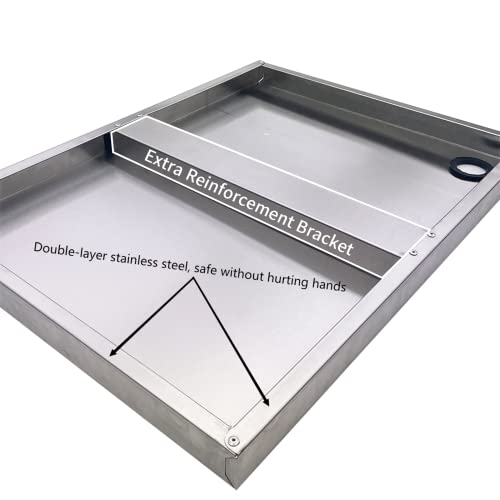 stainless steel microwave shelf 1834x2434 200 lb heavy duty metal appliance wall mount floating shelving commercial microwave rack for kitchen restaurant and hotel