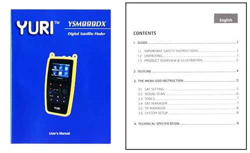 Image of Digital Satellite Finder with Inbuilt Battery SM999 Black