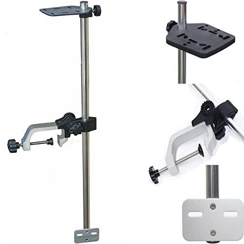 YIYIBYUS Universal Portable Transducer Bracket, 360 Adjustable Rotating Fishfinder Mount, Aluminum Alloy, Boat Compatible