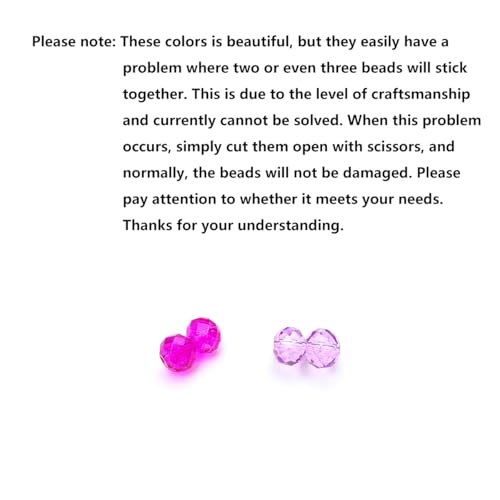 Image of 4mm Rondelle Glass Beads for Jewelry Making, Faceted Briolette Crytal Spacer Beads for Bracelet Necklace Earring, Rose Red 1200pcs