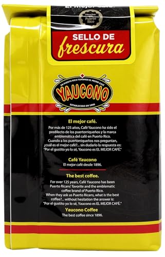 Yaucono Ground Coffee Bagged, 8 Ounce (Pack of 2)
