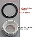 UCEDER 2 Pack Spa Hot Tub Heater Split Nut Unions with Screw, 2 pcs Heater Gasket/O-Rings,(Actual Size 3 Inch,Suitable for 2 Inch Heater Assemblies)