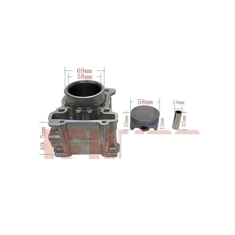 Kit cilindro moto da 58 mm 155 cc | Motore for Yamaha NMAX155 Nmax Aerox TRICITY 155 R15 GPD 150A 2DP-E1311-10 Scooter Motoblock