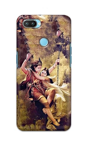 Image of Printed Hard Back Cover for Realme 2 Pro Back Cover (Radha Krishna Love -J1) -190724(EA)