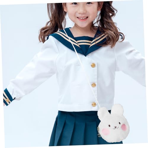 Plush Coin Purse for Boys and Girls Small Backpack Kawaii Rabbit Bag Girls Crossbody Bag Soft Fluffy Coin Wallet3