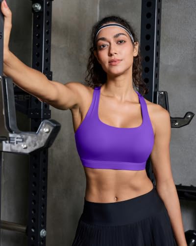 Image of RUNNING GIRL Sports Bras for Women, Molded Cup High Impact Sports Bra Workout Bras for Women High Support Racerback
