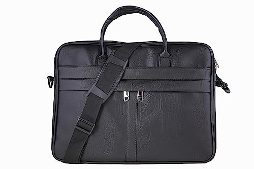 Zrinix Unisex Adult Men’s Laptop Bag 15.6 inch Side Shoulder Briefcase Satchel Messenger Business Bags for Men & Women Front Pocket for Laptop Accessories