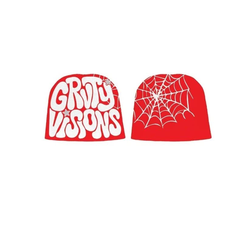 Knitting Hat Men Women Quality Cap Warm Cap Harajuku Beanie Gothic Spider Pattern Wool Acrylic Y2k Knitted Hat