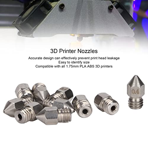 Bicos de impressora 3D, fácil instalação, kit de bico de impressora 3D, acabamento fino, design prec