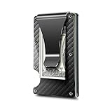 【Slim & Ultra Light】 Deshagámonos de la billetera tradicional hinchada. Billeteras para hombres, más delgadas que las billeteras tradicionales, solo pesos de 0.5 OZ y diseño de almacenamiento de mayor capacidad para hasta 16 tarjetas. El clip de dinero se puede usar para guardar efectivo, facturar o recibo.