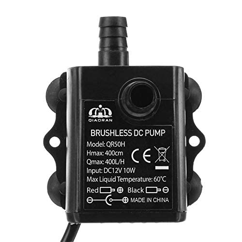 Mini pompa dell'acqua senza spazzole Riloer DC12V impermeabile per la circolazione 6W QR50H
