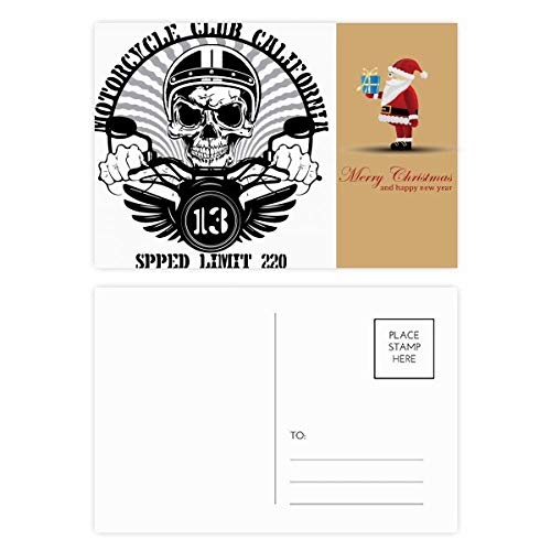 Cartes postales moto indien squelette lot de 20 pour motards