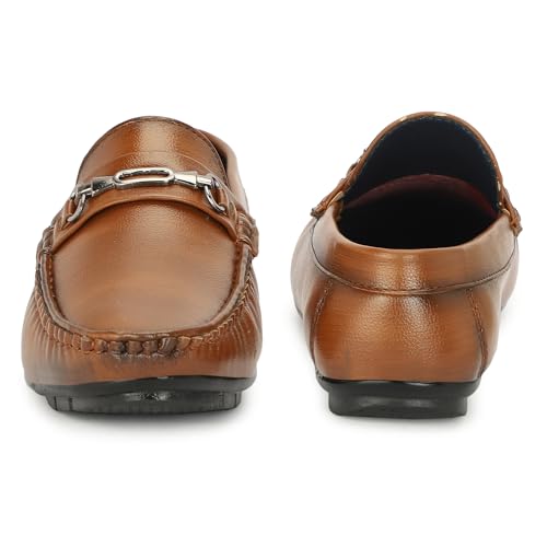 Image of TROTUS Men's Loafer for Men | Stylish & Comfortable with Soft Cushioned Insole | Hand-Stitched Design for Trendy
