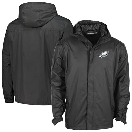 Image of Dunbrooke Men's NFL Tropic Waterproof Packable Full-Zip Hoodie Jacket