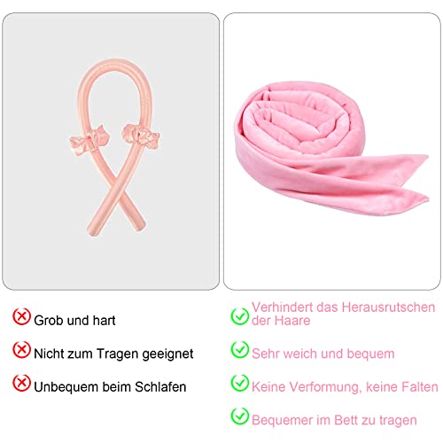 Bigodini per capelli senza calore, non scivola