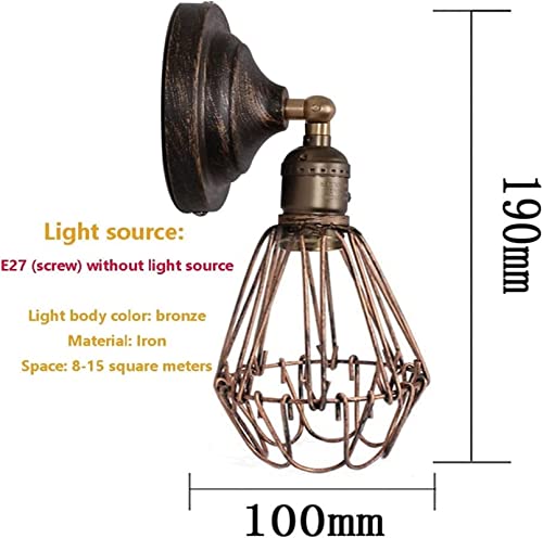Lámparas de pared retro industriales E27 para iluminar pasillos oscuros 7