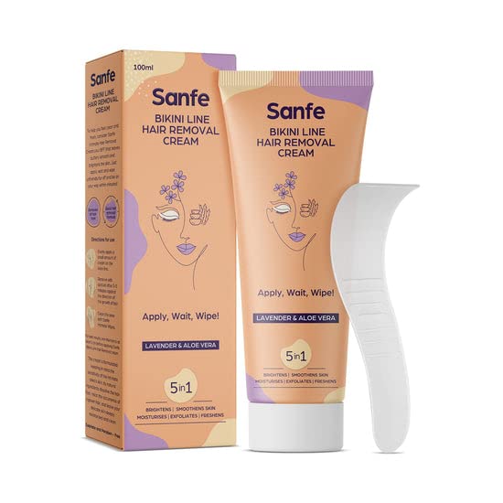 Sanfe Bikini Line Hair Removal Cream with Spatula and