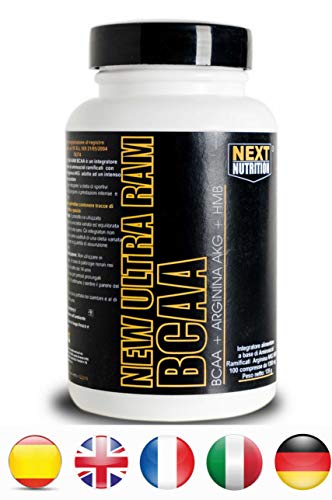 BCAA aminoácidos ramificados | New Ultra RAM 200 Tabletas 270 g | 2.1.1 Informe | mejorado con HMB y arginina AKG | fortalecimiento y la recuperación de la masa muscular | ciclismo - bodybuilding