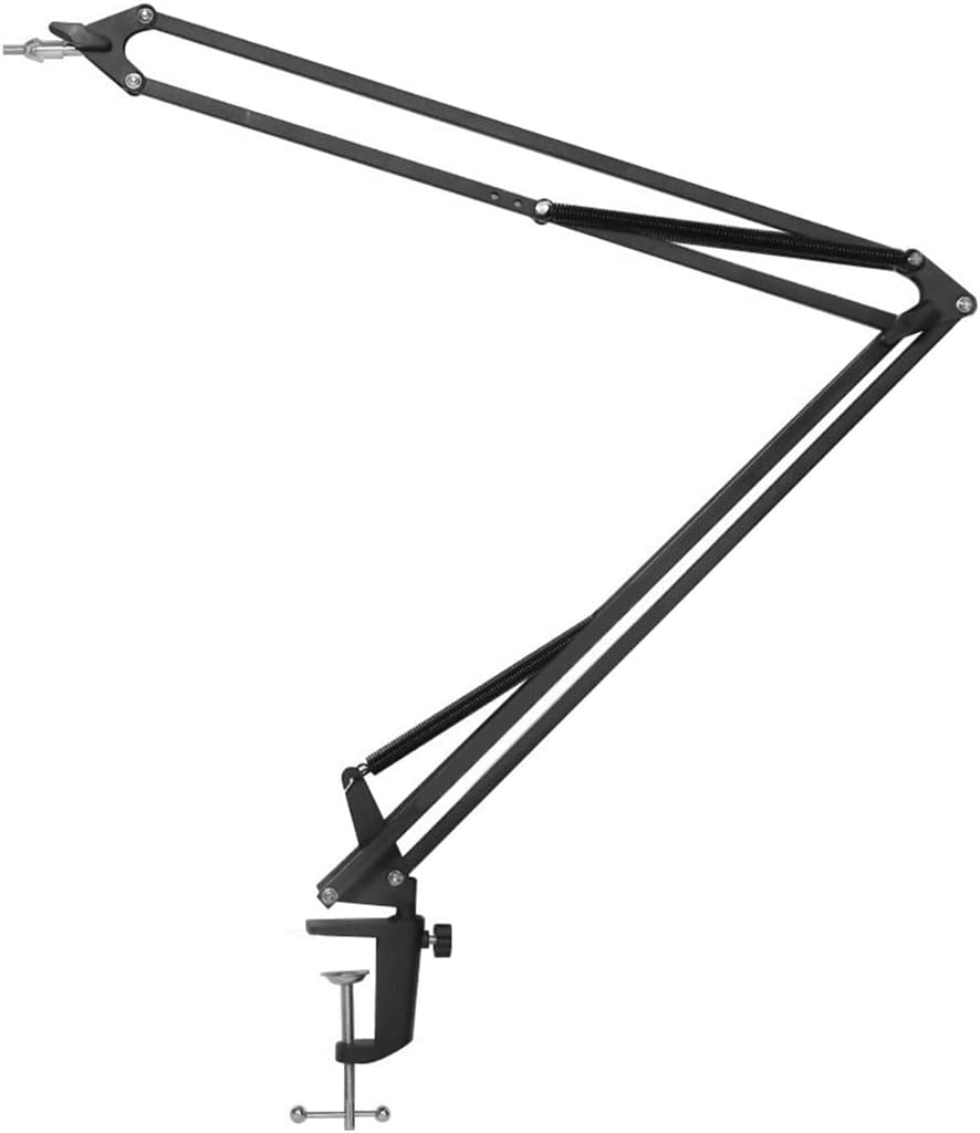 Accesorios para microscopios de laboratorio Soporte de micrófono de grabación extensible soporte de brazo de suspensión de cámara de microscopio Clip de micrófono for cámara web de vídeo en vivo ( Col