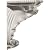 Ekena Millwork SH10X06X07SH 10 3/8-Inch W x 6-Inch D x 7 3/8-Inch H Shell Decorative Shelf