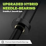 Olympic Barbell 4ft/4.9ft/6ft - 2 Inch Weight Bar for Strength Training, Weightlifting, Squat, Deadlift, Bench Press, Curl, Hip Thrusts - 50lbs/500lbs/700lbs Capacity Volcano Knurled Grip - Image 5