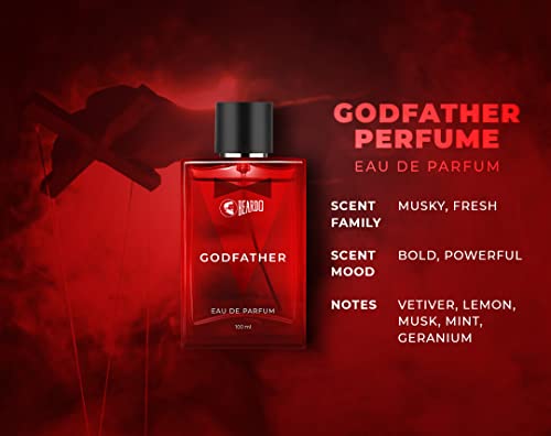 Image of Beardo Men's Godfather EDP Perfume 100ml & Don Perfume Body Spray 150ml Gift Set (Set of 2)