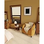 GarveeHome Accent Barrel Chair Boucle Club Chair Furry Sherpa Armchair Suitable for Living Room Bedroom Reception Room Office(Yellow) - Image 2