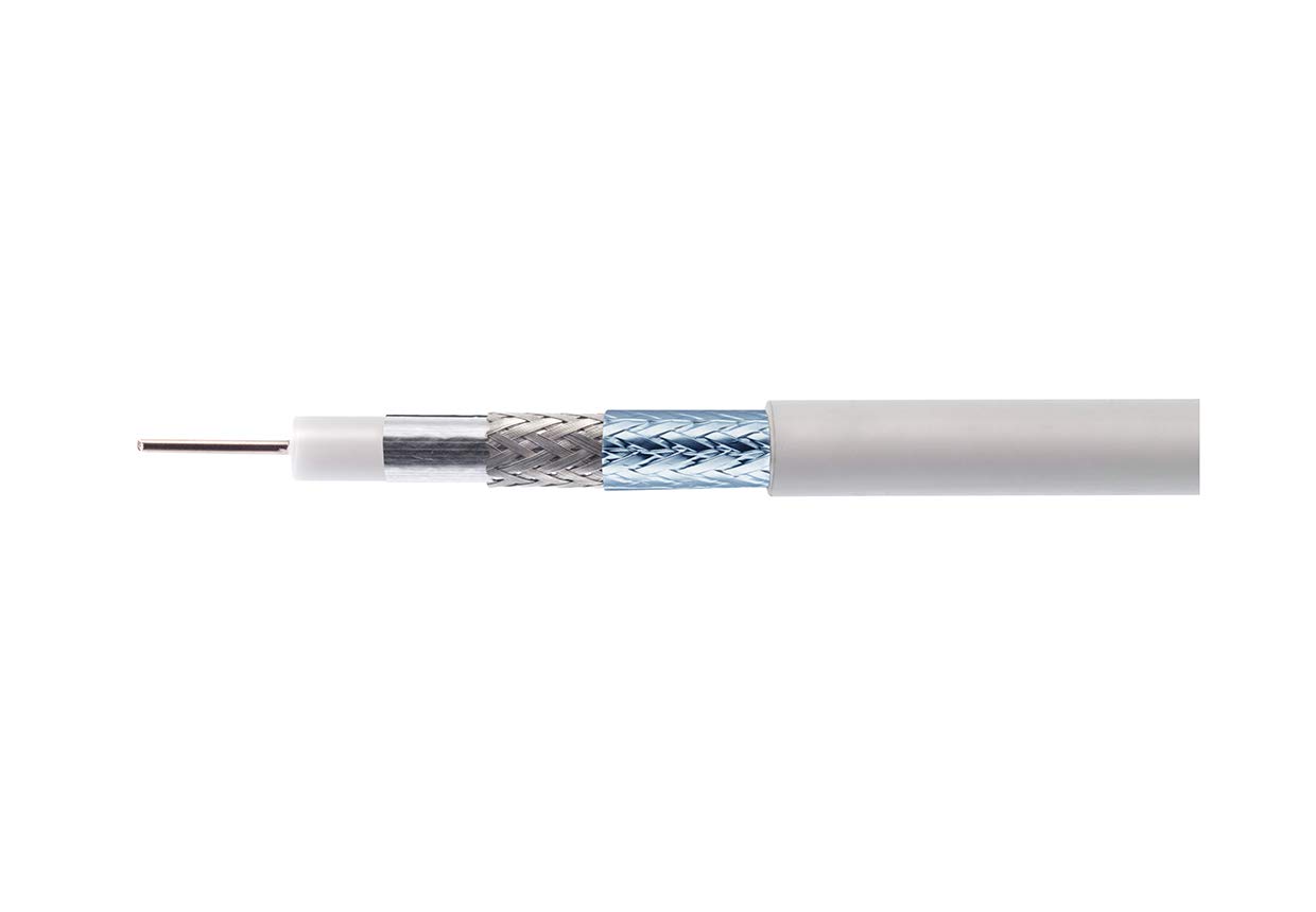 Kathrein LCD 111 Koaxialkabel 1,13/6,9 mm PVC 100 m Einwegspule weiß