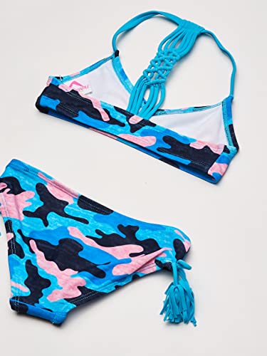 Image of Kanu Surf Girls' Willow V-Neck Bikini Beach Sport 2-Piece Swimsuits