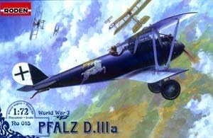 Roden Pfalz D.IIIa German Biplane Fighter Airplane Model Kit by Roden