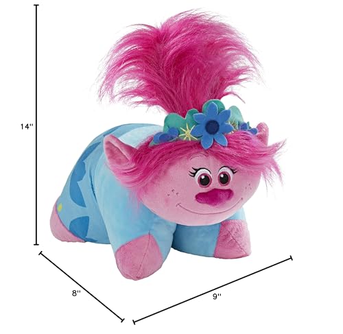 Pillow Pets DreamWorks Poppy Stuffed Animal - Trolls World Tour Plush Toy, 1 Count (Pack of 1) Pink - Image 7