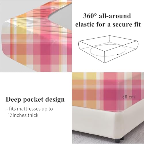 Drap housse antidérapant sans pli pour matelas épais 140x200 - 5