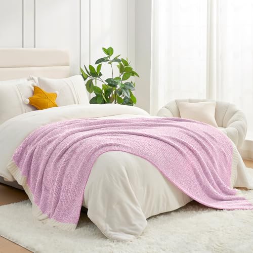 Image of Snuggle Sac Bedding Blanket Light Purple Twin Size, Super Soft Warm Cozy Blankets for Bed, Living Room, Luxurious Microfiber Blanket Dupes, Heather Lilac, 60x80 inches