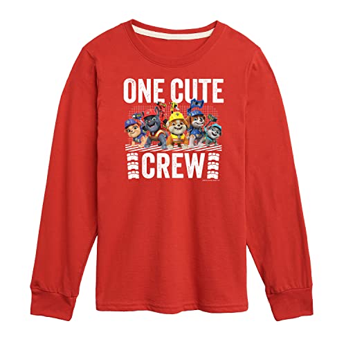 HYBRID APPAREL - Paw Patrol - Rubble & Crew - One Cute Crew - Toddler & Youth Long Sleeve Graphic T-Shirt